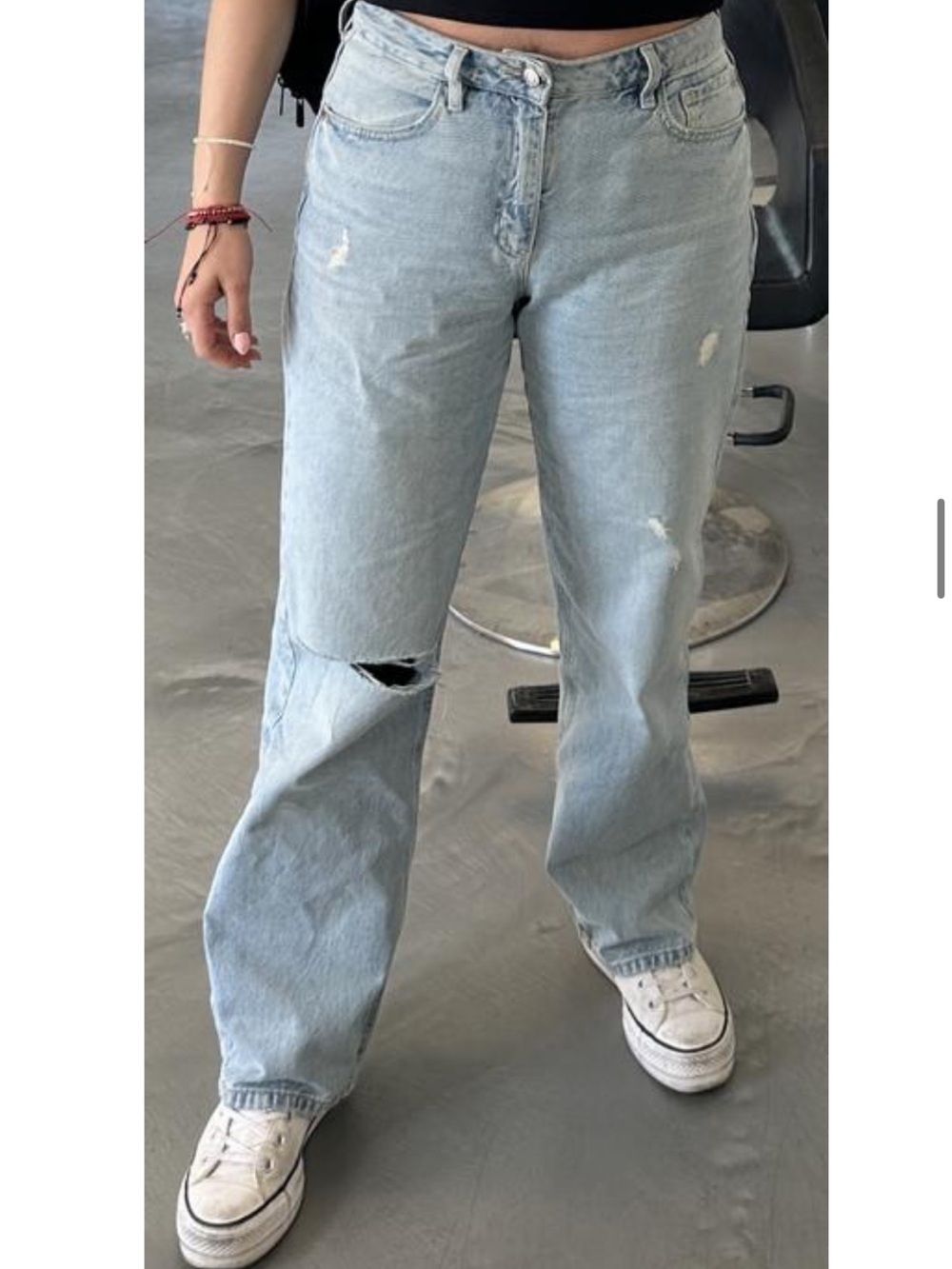 Dynamite Mika Mid Rise Relaxed Straight Leg Jeans